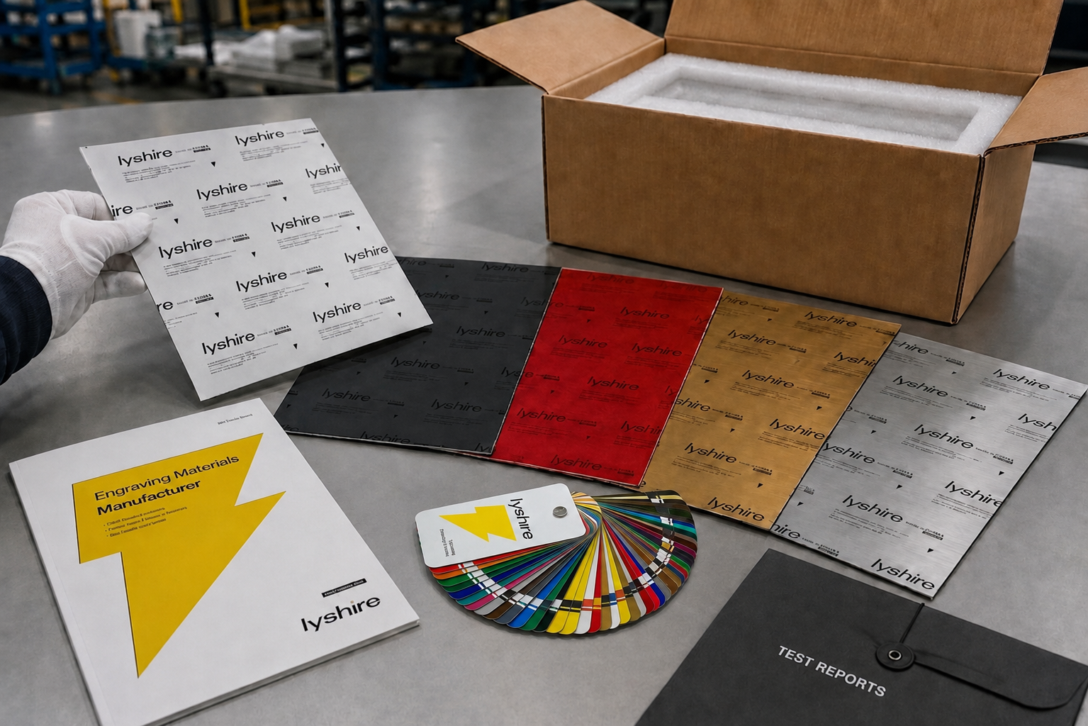 Can Professional Buyers Get Free Engraving Plastic Samples from LYSHIRE?