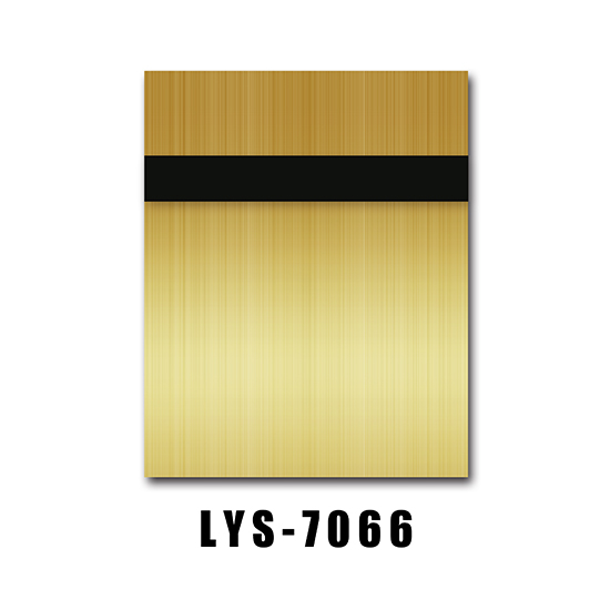 Brushed Gold Black Engraving Sheet