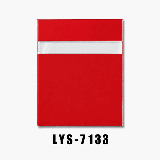 Clear Red Reverse Engraving Plastic for Retail