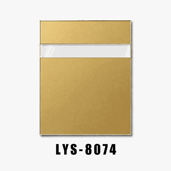 Gold Back-Coated Acrylic for Jewelry Showcase Tags