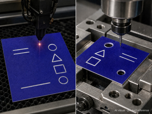 Blue violet white non-glare engraving plastic for Laser and CNC rotary processing
