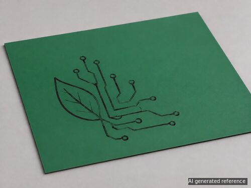LYS-8874 matte green black plastic engraving stock with flat black engraving