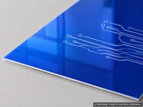 LYS-8878 mirror blue white core engraving stock with flat white engraving