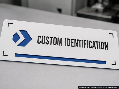 LYS-WBB020 custom color tri-layer engraving plastic sheet with shallow black and deep blue reveals