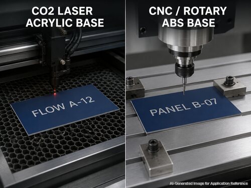 LYS-7006 separate CO2 laser acrylic and CNC rotary ABS industrial synoptic laminate configurations